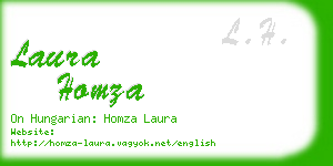 laura homza business card